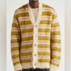 Marni Striped Green and Cream Sweater